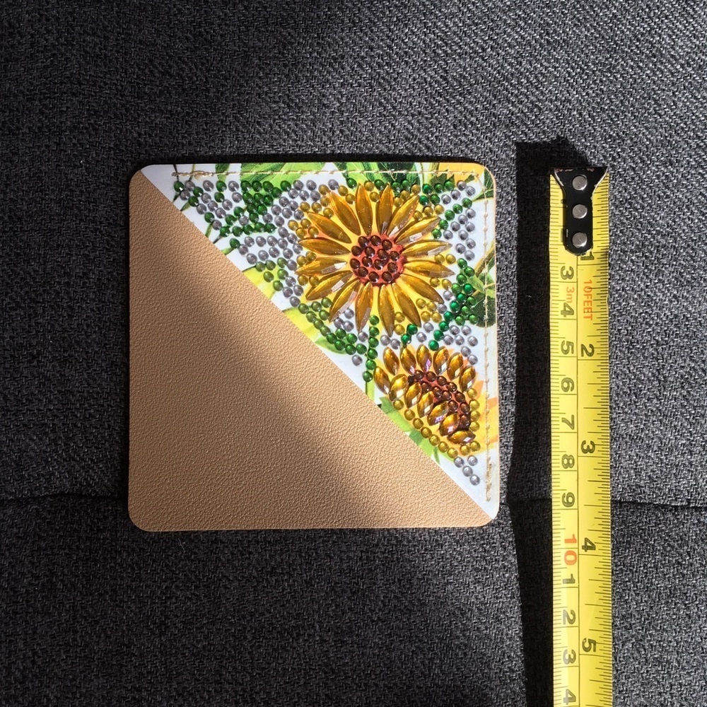 Diamond Art SUNFLOWERS 02 Corner Bookmark, Colorful, Sparkly, Bling - Picture 10 of 17